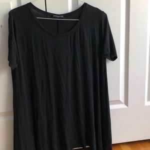 Black T-shirt dress
